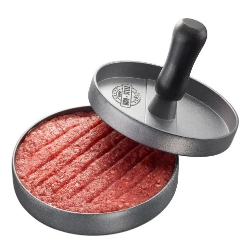 Gefu BBQ hamburger press Black, Grey Aluminium, Plastic