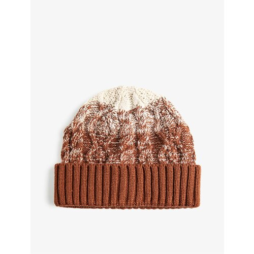 Koton Knitted Beret Multicolored with Folding Detail Slike