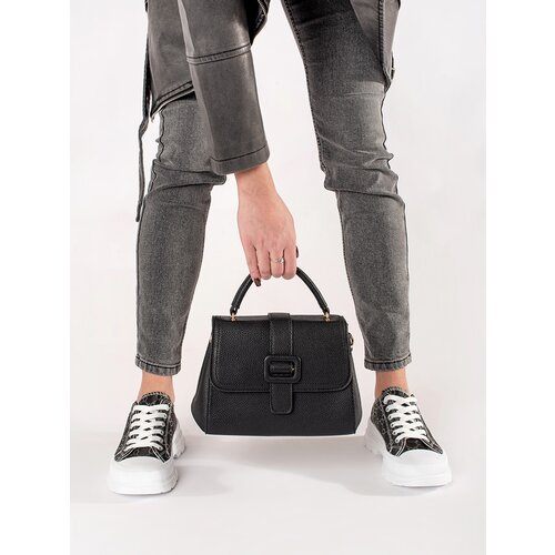 Shelvt Black small handbag with gold elements Cijene