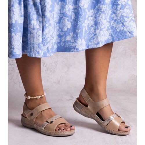 Gemre Brown platform sandals Huri Cene