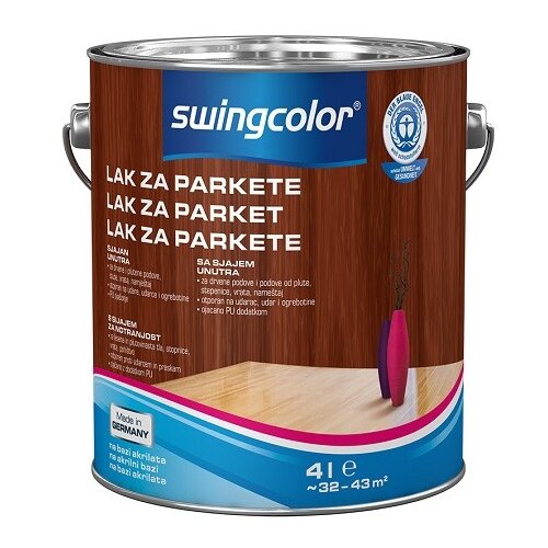 SWINGCOLOR Lak za parket Swingcolor (brezbarven, sijaj, 4 l) Cene