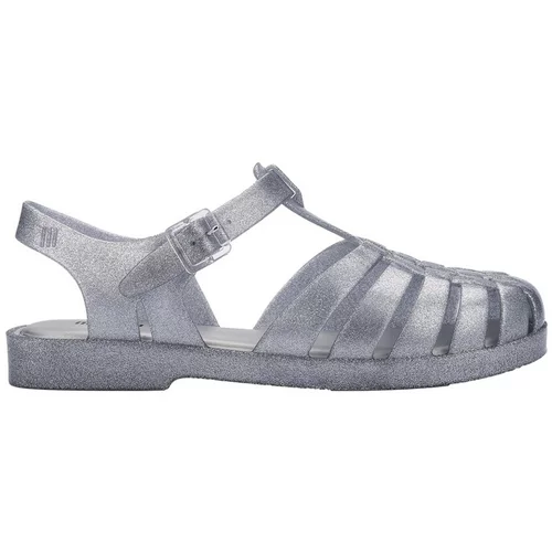 Melissa Sandali & Odprti čevlji Possession Shiny Sandals - Glitter Clear Srebrna
