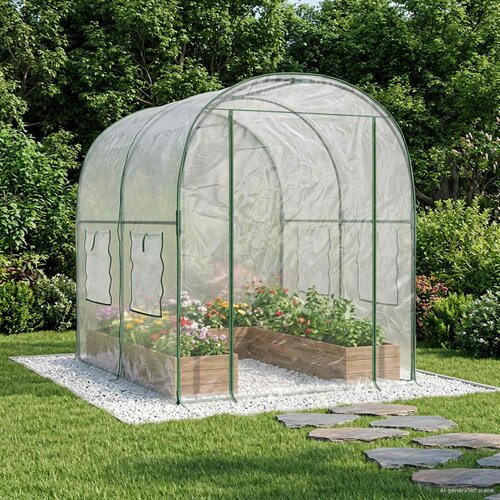  Staklenik s okvirom 160 x 200 x 192,5 cm PVC *Transparent*an Cijene