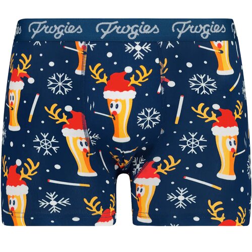 Frogies Men&amp;#039;s boxers Smoke beer navy Christmas Slike