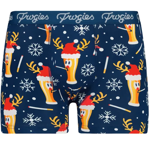 Frogies Men's boxers Smoke beer navy Christmas