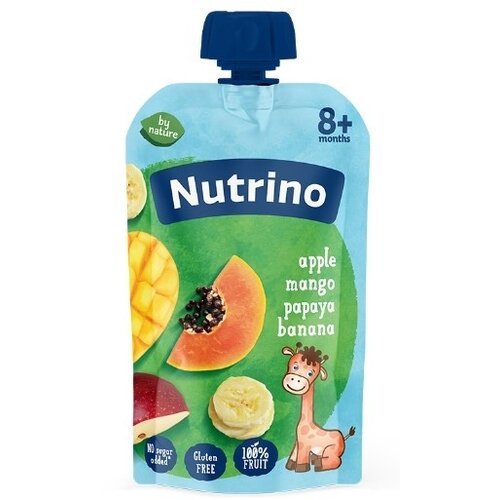 Nutrino pauč, Jabuka, mango, papaja i banana, 100g Cene