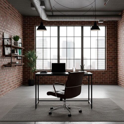  Radni stol 100 x 50 x 76 cm, crni Slike