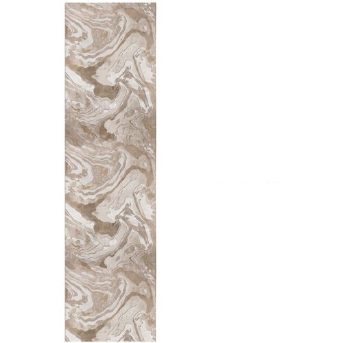 Flair Rugs Bež staza Marbled, 60 x 230 cm Cene