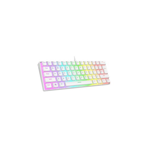  Tastatura gaming RAMPAGE RADIANT K11 white red switch Type-C RGB US Layout pudding keycaps Cijene