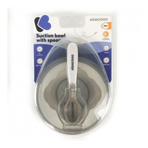 Kikka Boo činija sa vakumom i ka&amp;scaron;ičicom beige ( KKB40095 ) Slike