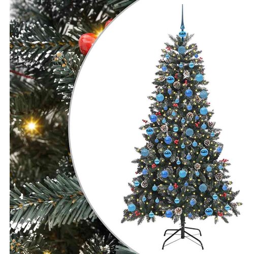 vidaXL Umestno božično drevo med 300 LED Zelena 99 x 99 x 180 cm, (5000067741) Cene