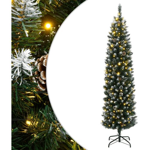  Umjetno tanko božićno drvce s 300 LED žarulja 210 cm Cene