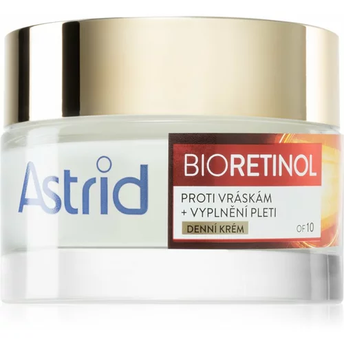 Astrid bioretinol day cream SPF10 dnevna krema za obraz proti gubam 50 ml za ženske