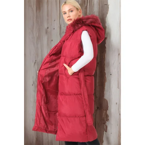 Dewberry Z6744 WOMEN'S VEST-OUTDOOR BURGUNDY