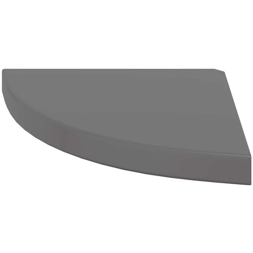  Plutajuće kutne police 2 kom sjajne sive 35 x 35 x 3,8 cm MDF Slike