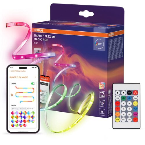 Osram LED RGB prigu&amp;scaron;iva traka SMART+ FLEX FLEX 5m LED/24W/230V IP44 Wi-Fi Slike