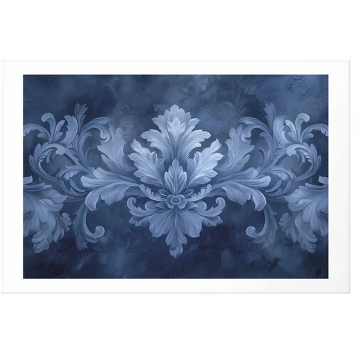  Plakat - Blue Ornament in Cool Shades 30x21 Bez okvira s margom Slike