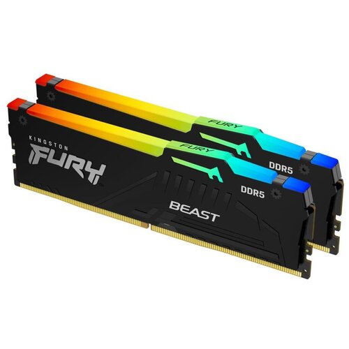 Kingston MEM DDR5 64GB 6000MHz 2x32GB FURY RGB EXPO Slike