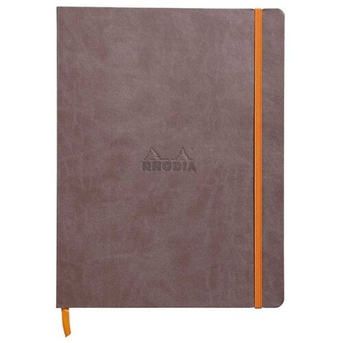  Notes B5, Rhodia Rhodiarama, meke korice, s gumicom, diktando crte, smeđi Cene