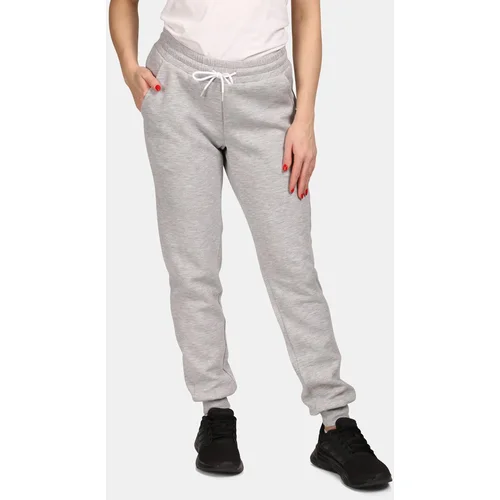 Kilpi Women's cotton sports sweatpants MATTY-W Light grey