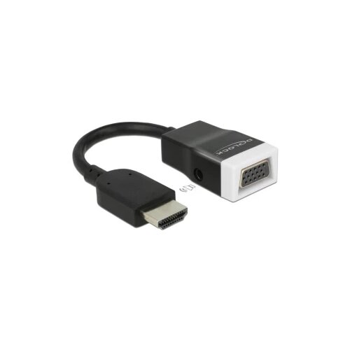 Delock 65587 HDMI / VGA adapter [1x mu&scaron;ki konektor HDMI - 1x 15-polni ženski konektor D-Sub] crna, bijela Cijene