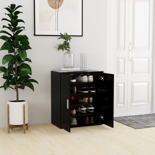 Furnova Omarica za čevlje črna 60x35x70 cm iverna plo&amp;scaron;ča, (21954584) Slike