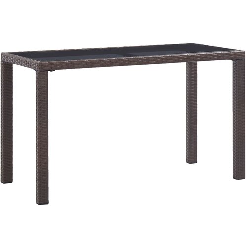 vidaXL Vrtni stol smeđi 123 x 60 x 74 cm od poliratana Cene