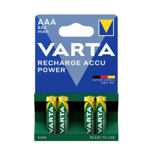 Varta punjive baterije AAA 800 mAh ( VAR-NH-AAA800/BP4 ) Slike