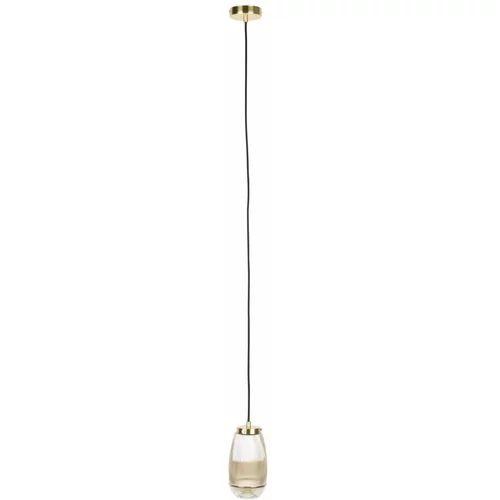 White Label Viseča svetilka v zlati barvi s steklenim senčnikom ø 12 cm Robin - White Label