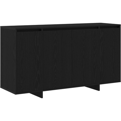 vidaXL Črni hrastov strani šal Črn hrast Lesna vezna 135 x 41 x 75 cm Cene