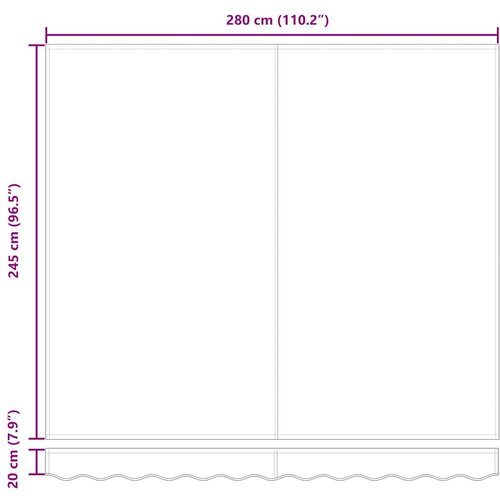  Zamjensko platno za tendu Zelena i bijela 3 x 2,5 m Poliester Slike