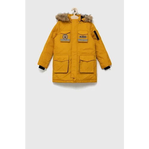 Guess Otroška jakna rumena barva