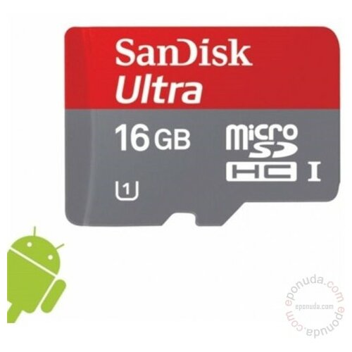 Sandisk SD 16GB micro ultra class 10 android 66858 memorijska kartica Slike