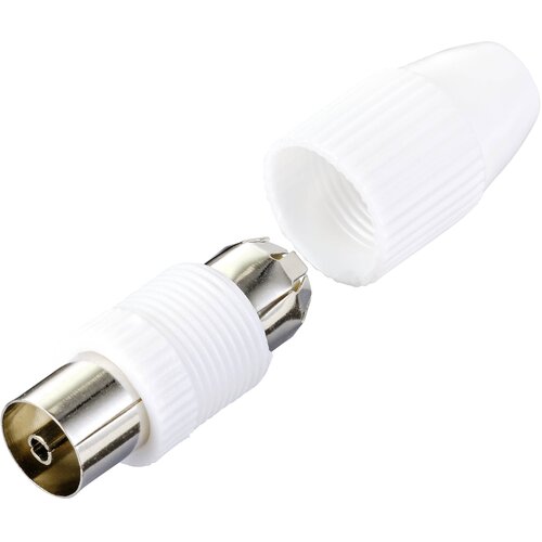 TRU COMPONENTS TC-10336032 ženski koaksialni konektor Priključki: koaksialna vtičnica IEC Premer kabla: 7.8 mm 1 kos, (20471906) Cene