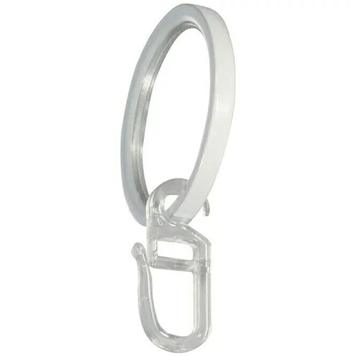 EXPO AMBIENTE Ravni prsten za zavjese (Bijele boje, Prikladno za: Šipke za zavjese Ø 20 mm, 10 Kom.)