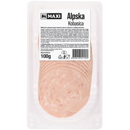 Maxi Alpska kobasica u zast.atm.100g Cene