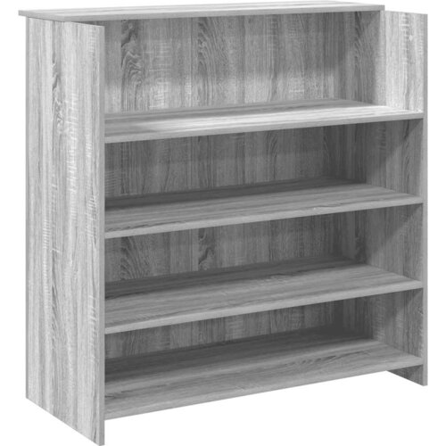  Recepcijski stol 100x50x103,5 cm od konstruiranog drva Siva 100 x 50 x 103.5 cm Slike