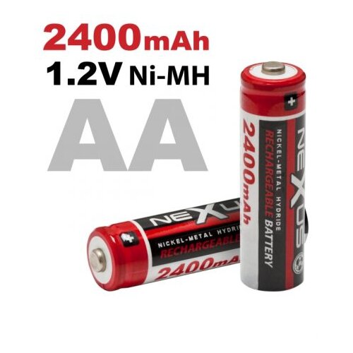 Nexus Baterije za ponovno polnjenje AA HR06 Ni-MH 2400 mAh 2 kosa Slike