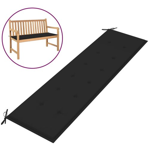 vidaXL jastuk za vrtnu klupu crni 180 x 50 x 3 cm Cijene