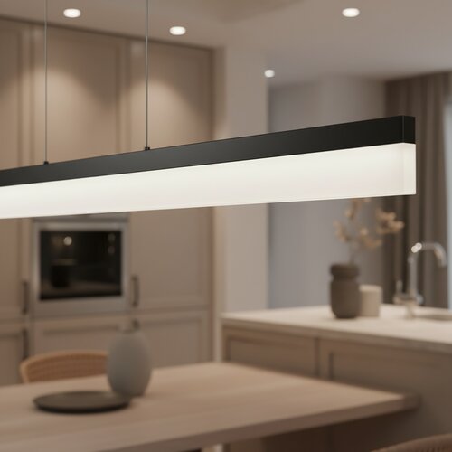 Toolight Viseća lampa LED APP1692-CP 120 cm Crna Slike