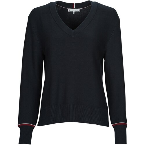 Tommy Hilfiger Puloverji GLOBAL STP V-NK SWEATER pisana Slike