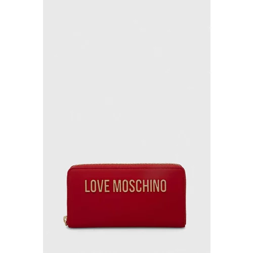 Love Moschino Denarnica ženski, rdeča barva