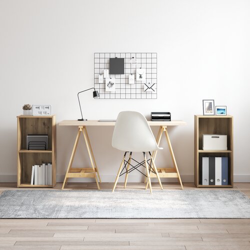 vidaXL Komplet TV omaric 2 pcs Umetni hrast 37 x 35 x 107 cm Cene