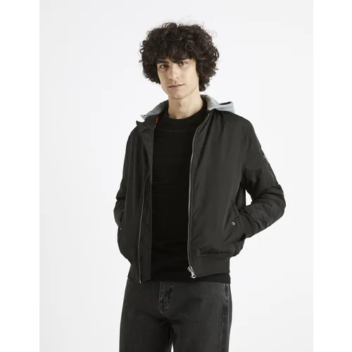 Celio Cujameshoo Hooded Bomber Jacket - Men