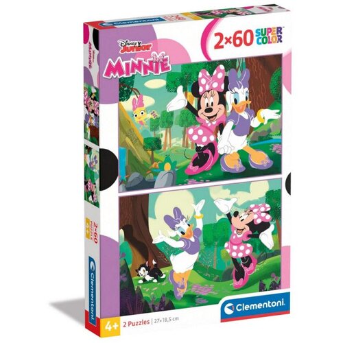 Clementoni Disney+Minnie Mouse 2x60 komada supercolor puzzle - Cene