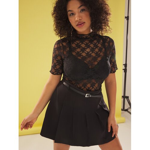 Trendyol Ženska bluza Tbbss25Af00004, Crna Cene