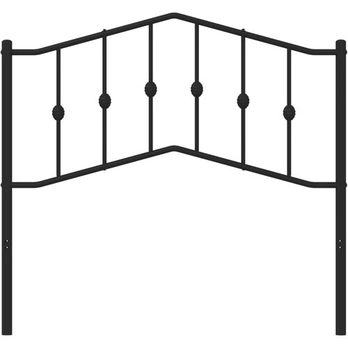 Maison Chic Kovinsko Posteljno vzglavje - Vzglavna omarica - Nočna omarica črno 100 cm, (21705276) Cene