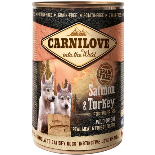 Carnilove dog puppy - losos &amp;amp; puran, 400g 400 g Slike