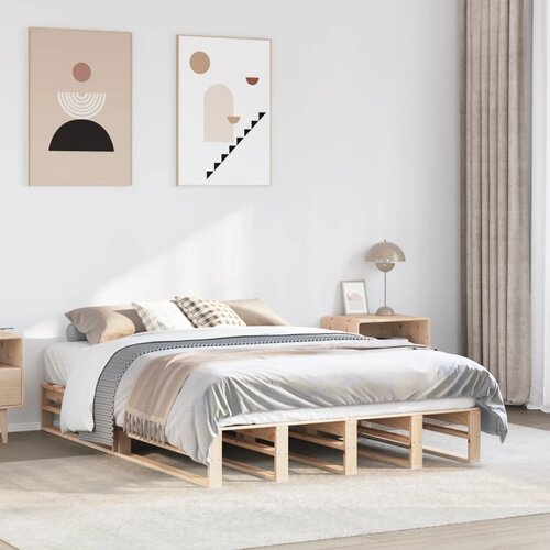 Furnova Posteljni okvir brez vzmetnice 160x200 cm trdna borovina, (21936208) Slike