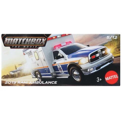 Mattel Matchbox A Film: 2019 RAM reševalno vozilo kovinski avtomobilček v kartonski embalaži 1/64 – Cene